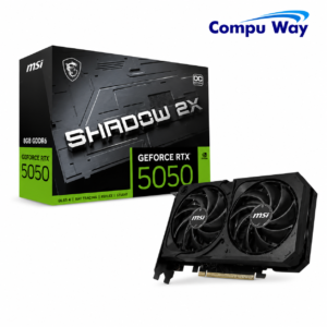 كارت شاشة MSI RTX 5050 Shadow 2X OC بسعة 8 جيجابايت GDDR6