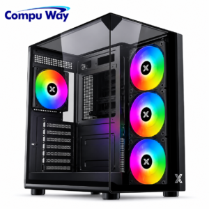 Xigmatek Aqua Compact Mid Tower PC Case with 4 ARGB PWM Fans<br/> <br/>