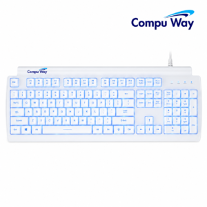 كيبورد ميكانيكال Meetion MK600RD Red Switch عربي باللون الأبيض