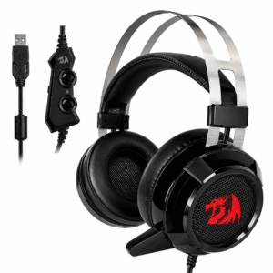هيدسيت ألعاب Redragon H301 Siren 2 بصوت ستيريو محيطي 7.1 قناة - أسود