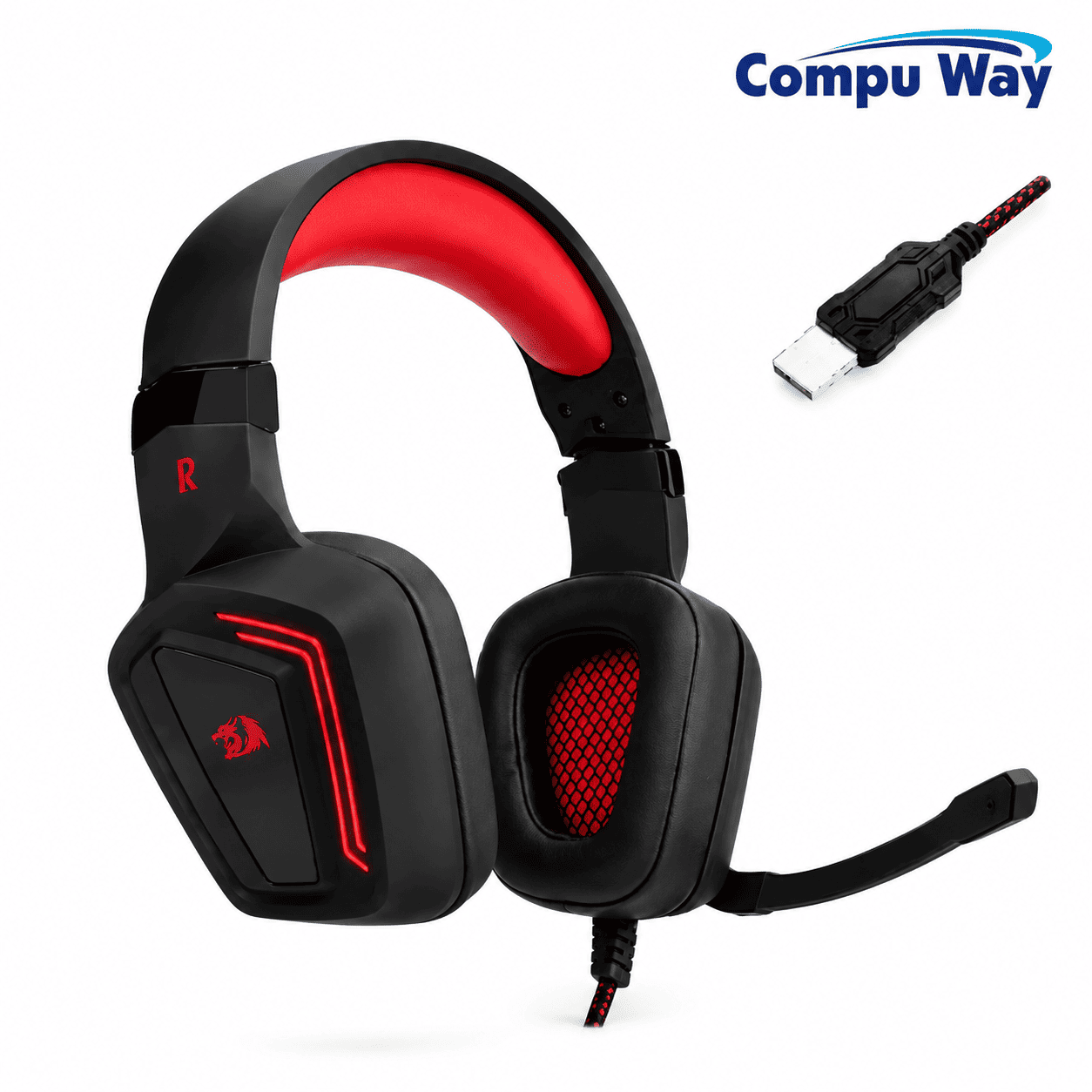 هيدسيت ألعاب سلكي Redragon H310 Muses - أسود
