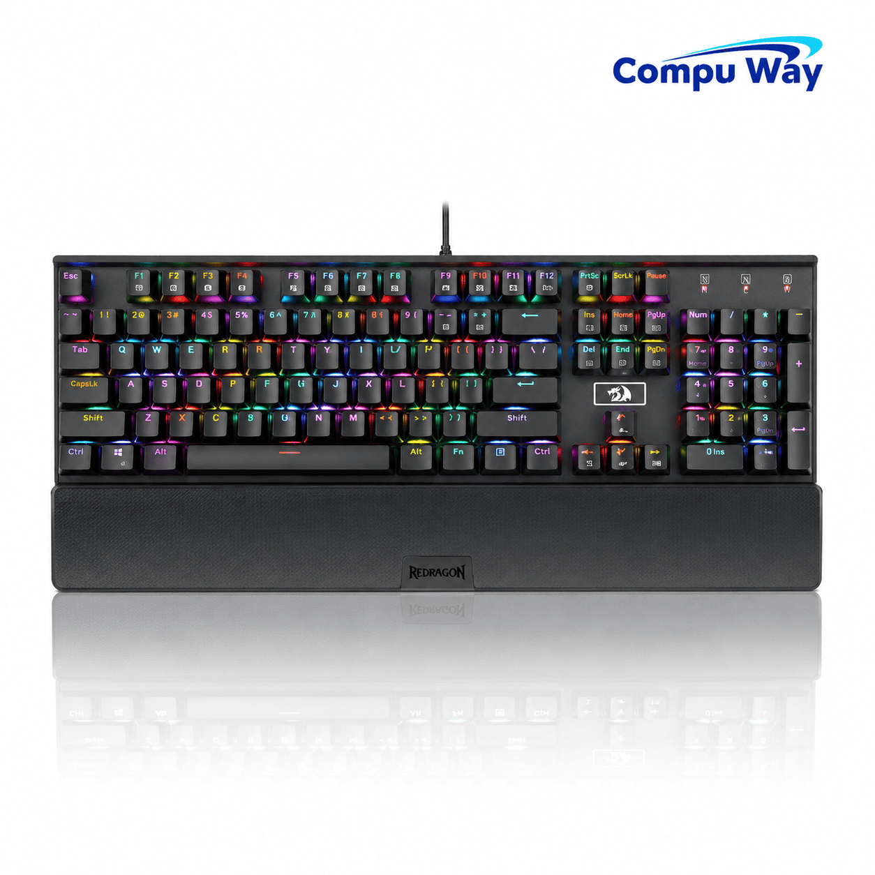 كيبورد ميكانيكي للألعاب Redragon K567 RGB – أسود