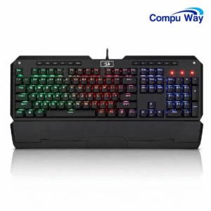 كيبورد ميكانيكي للألعاب Redragon K555 Indrah بإضاءة RGB – أسود