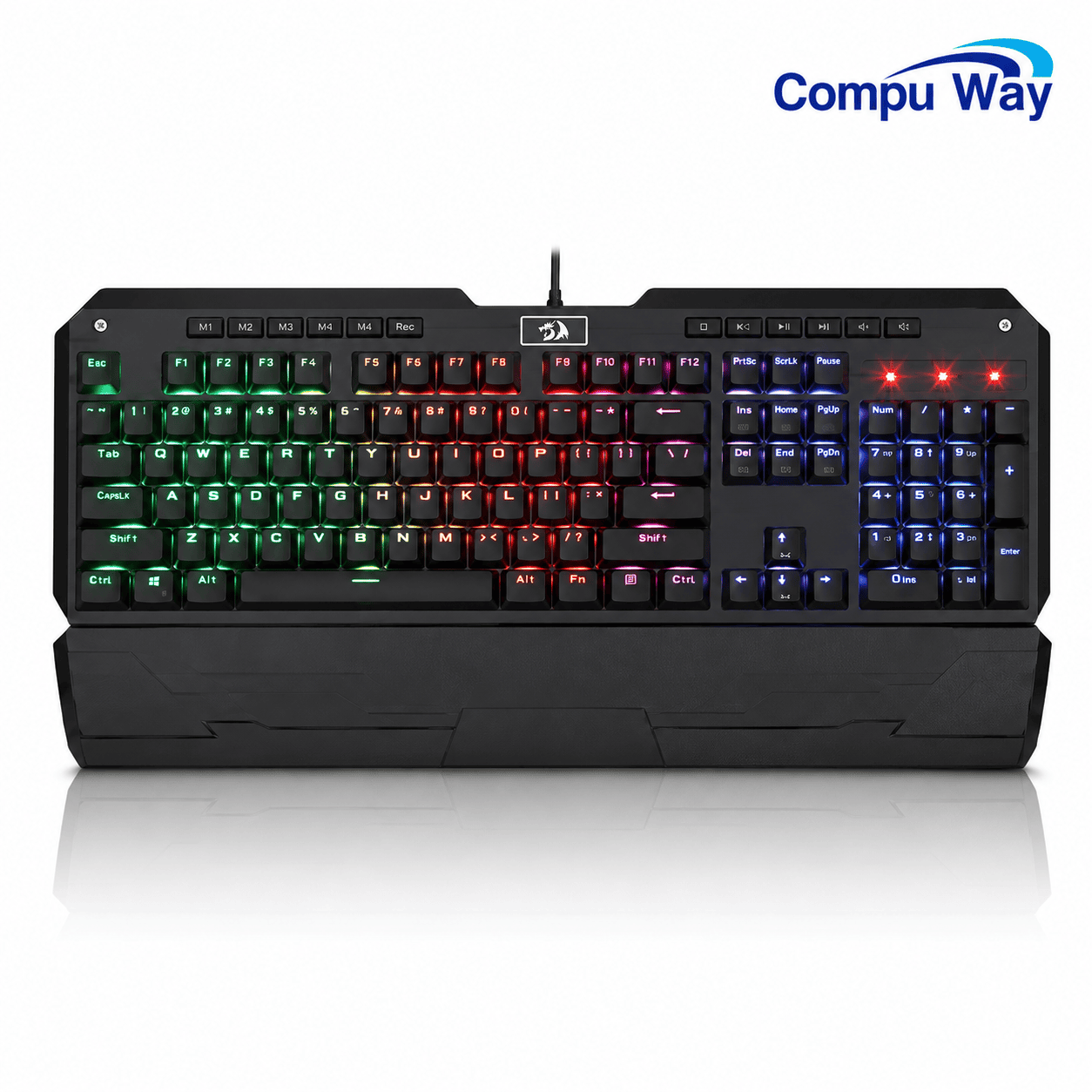 كيبورد ميكانيكي للألعاب Redragon K555 Indrah بإضاءة RGB – أسود