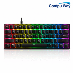 لوحة مفاتيح الألعاب الميكانيكية Razer Huntsman Mini بحجم 60% ومفاتيح Optical Purple – أسود