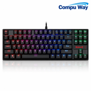كيبورد ميكانيكي للألعاب Redragon K552 Kumara بمفاتيح Blue وإضاءة RGB – أسود