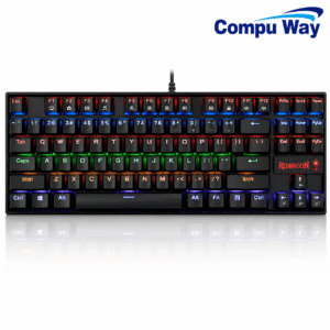 كيبورد ميكانيكي للألعاب Redragon K552-R Kumara بإضاءة Rainbow RGB خلفية – أسود