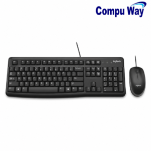 طقم كيبورد وماوس سلكي Logitech MK120 – أسود | 920-002546