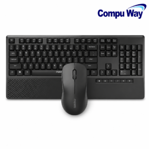 Rapoo X1960 Wireless Optical Keyboard and Mouse Combo – Black<br/><br/>